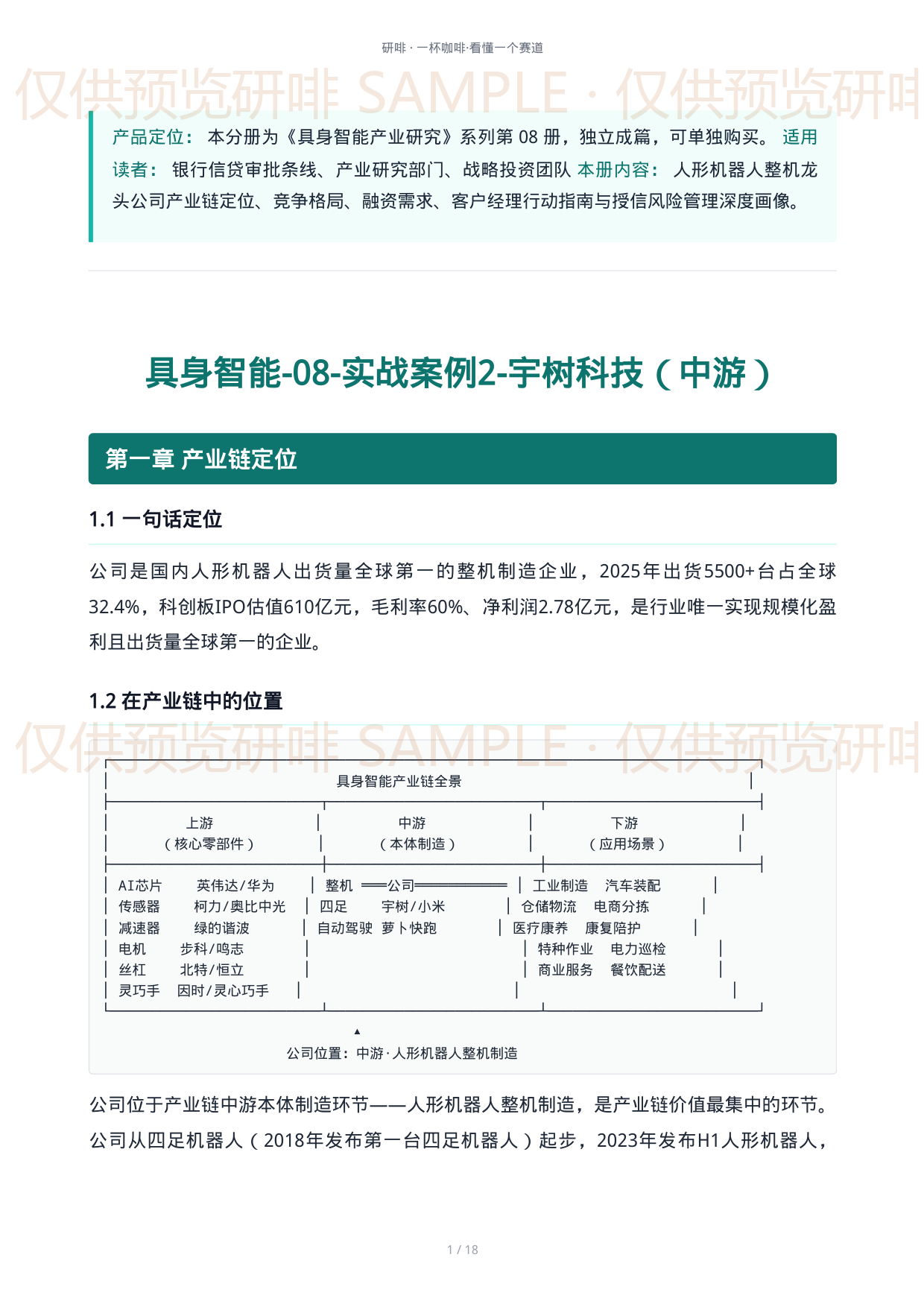 案例 PDF 首页：产业链全景图